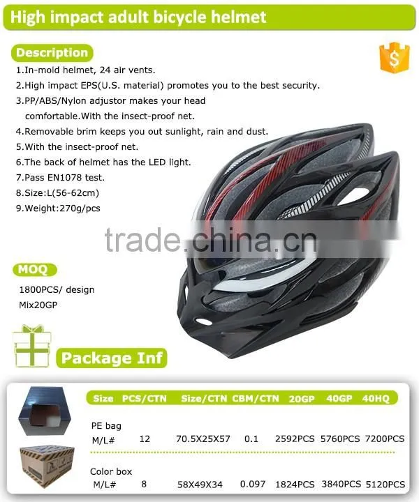 wholesale man and woman adult bicycle helmet