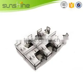 Top level customized etched glass office partition