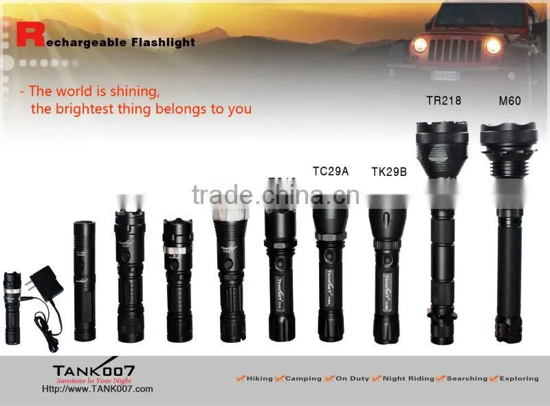 CREE rechargeable police torch TANK007 TC01