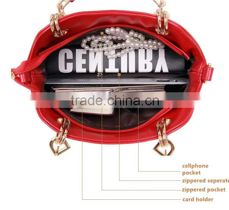 2015 Winter Trendy England Checks Lady's Canvas Handbag Set