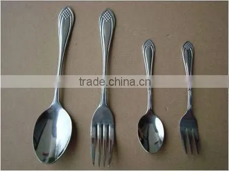 stainless steel spoon and fork dinner set