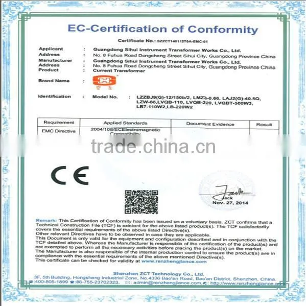 Cast Resin Combined Instrument Transformer/110V to 220V Transformer