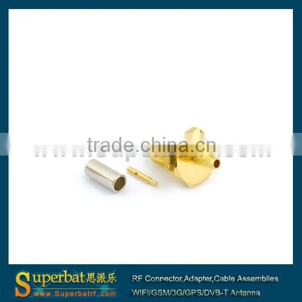 crimp RP-SMA bulkhead connector for LMR100 RG316 RG174