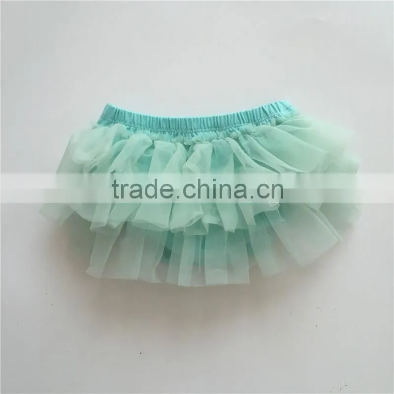 Popular in USA baby clothing wholesale cotton baby bloomers with chiffon ruffle