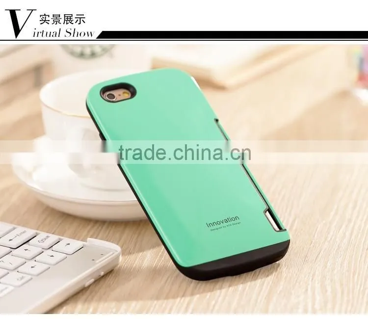 10 Colors Ballistic iFace 5th Innovation Soap Hybrid Case Wallet Card Holder Protector Case for iphone6/6s