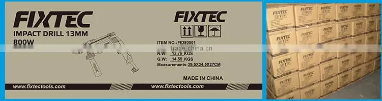 FIXTEC new product Power Tool 800W 13mm Impact Drill Hammer Drill