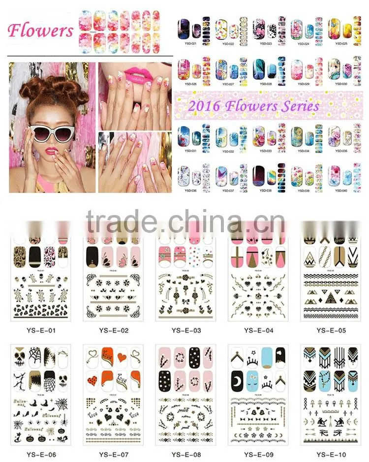 Fashion Style Water Nail Stickers, water sticker, water transfer nail art stickers