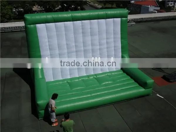 Inflatable extreme game / inflatable jump and stick wall with suit