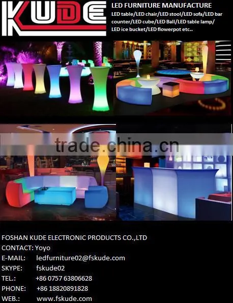 Best selling Durable Plastic LED wine Ice Bucket, LED flashing Ice Bucket, LED Lighted Ice Bucket