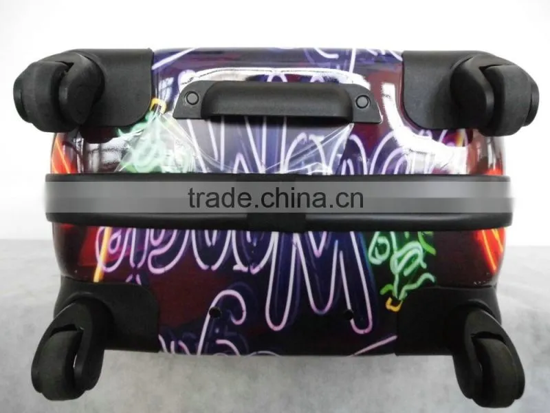 Modern Printed ABS+PC trolley luggage case