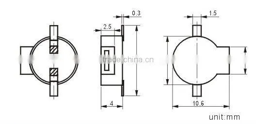 SMT9040 9mm 3V Magnetic Buzzer mini Piezo Transducer(FBELE)