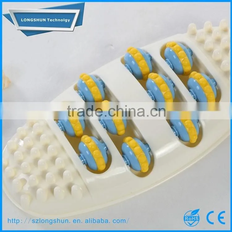 Foot Massager Hardwood Acupressure Rub Roller Body Massage Treatment