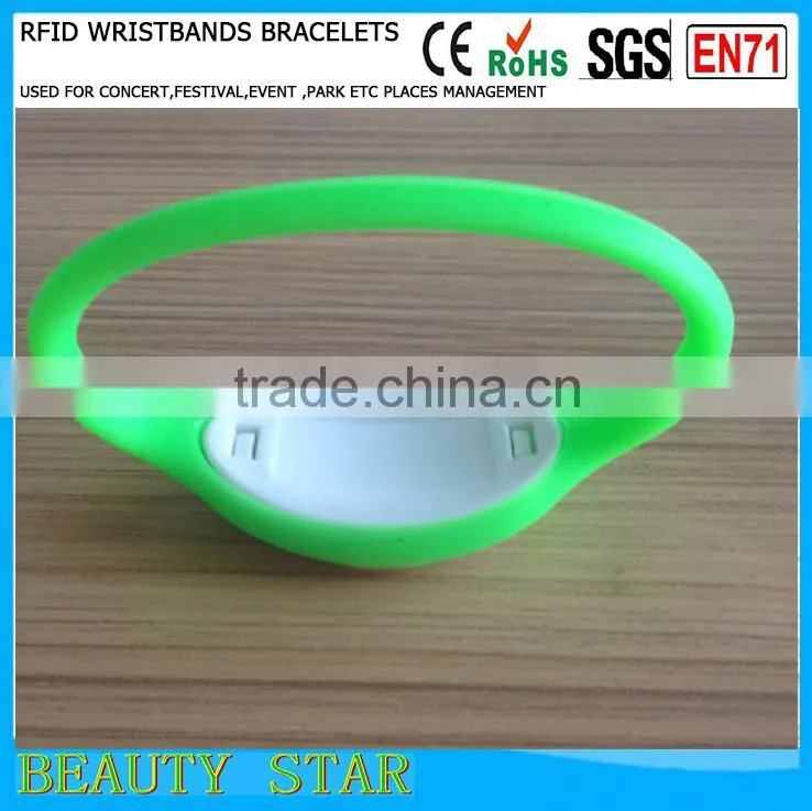 Customized logo RFID woven wristbands ,for event use RFID woven wristbands