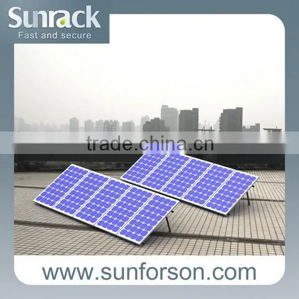 Solar array mounting system for power plant