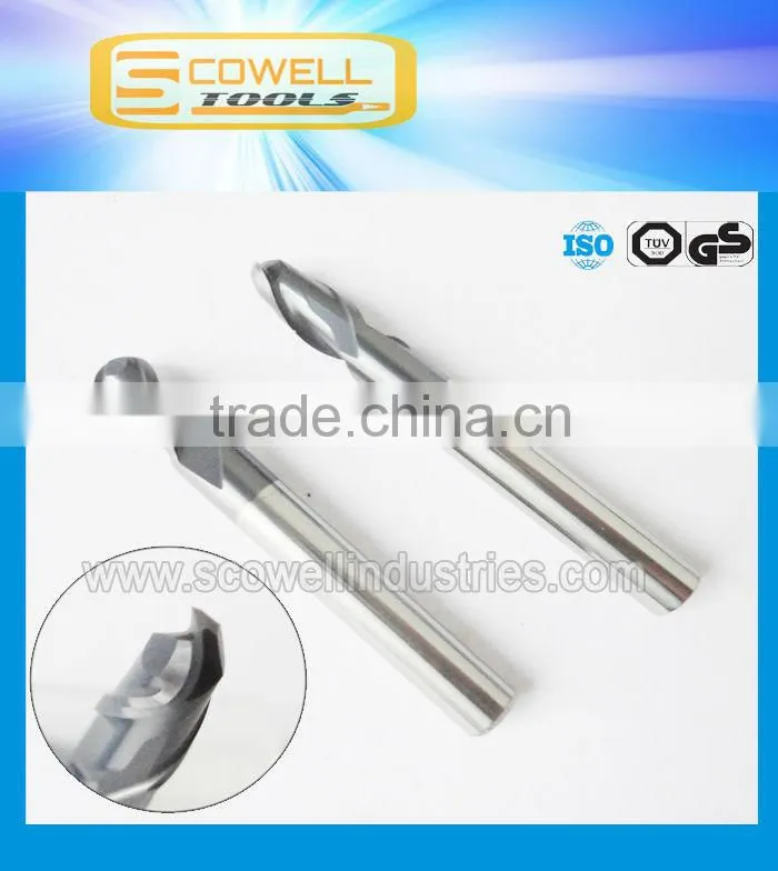 tungsten carbide CNC End Mills Micro Grain Altin coated ,4F flat end milling cutter
