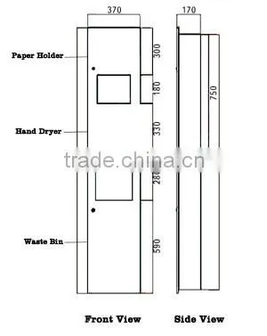 304 Multi Functional Washroom Combination Unit,hand dryer