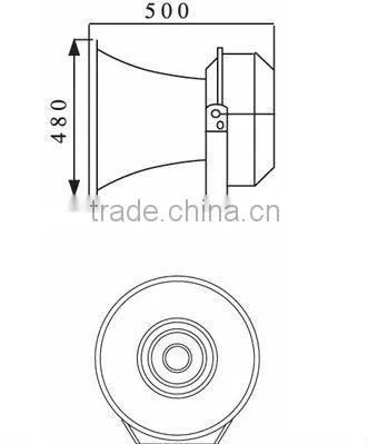 high power alarm speaker best for air defense siren horn speaker