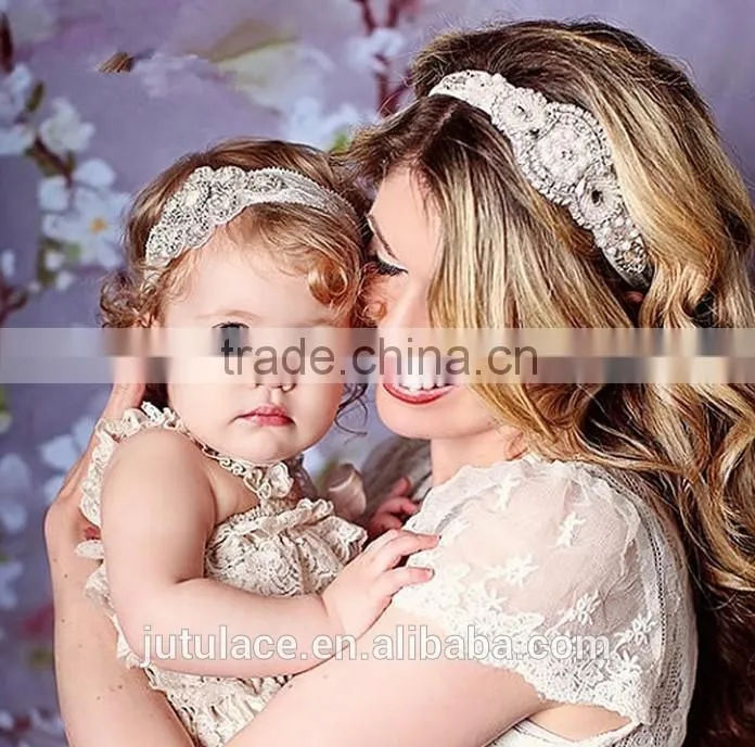 22Colors of fancy metal rhinestone flower headbands -stretch elastic crystal jewel hairbands