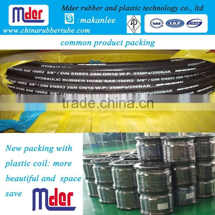 SAE 100 R1AT R2AT two steel wire braided high pressure water hose