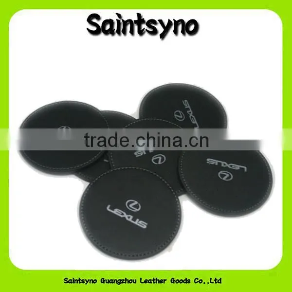 13002 Elegant and grace cup leather coaster