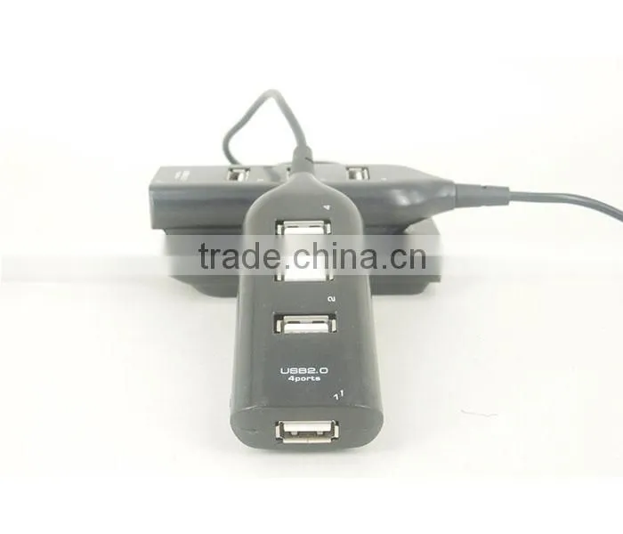 New High Speed 4-Port Splitter USB 2.0 Hub powered Adapter For PC Laptop Notebook