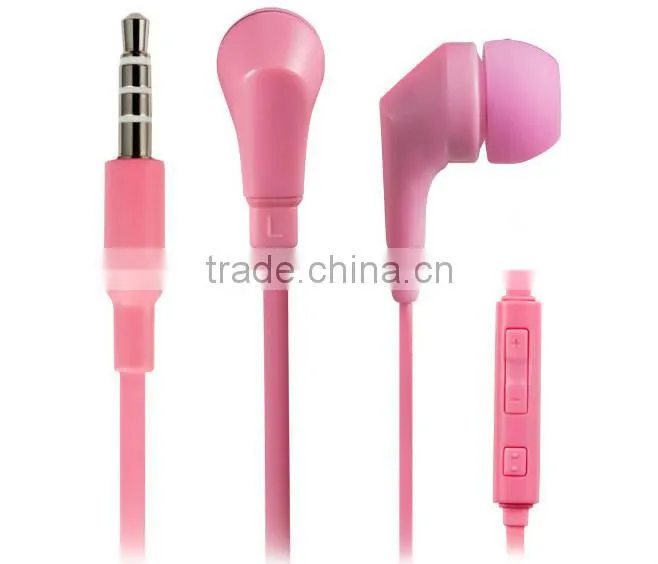 2015 New Model wholesale colorful earphone with earphone packing