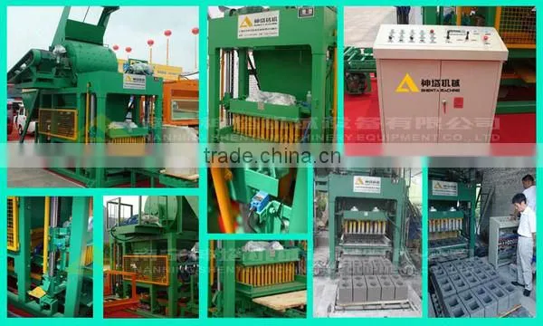 China machine export south africa QTJ 5-20 automatic cement concrete brick block making machine