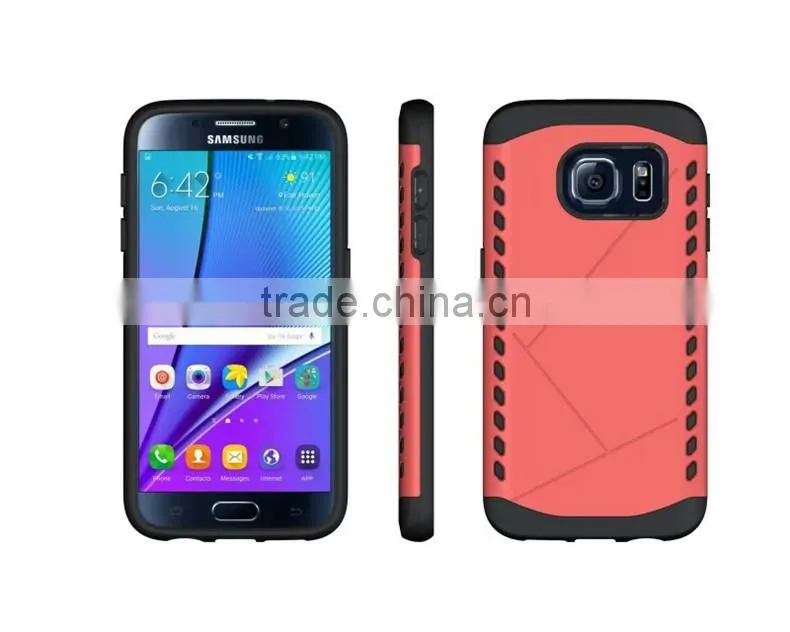 2016 New Arrival 2 in 1 TPU+PC Hybird Heavy Duty Armor Shield Cover Protective Case for Samsung Galaxy S6 S6edge s7 s7edge