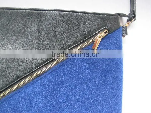 Fake fur bag fur clutch bag