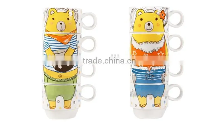 Wholesale stackable mug, stackable coffee mug