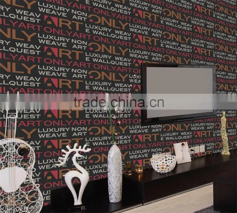 modern pvc decorative wallpaper for coffee shop decor