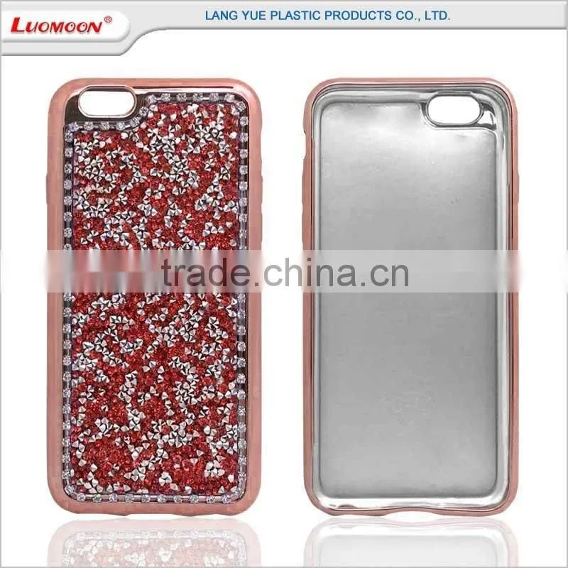 full diamond high light plating tpu back cover case for oppo joy r9 plus N R A 1 2 3 4 5 6 7 8 9 0