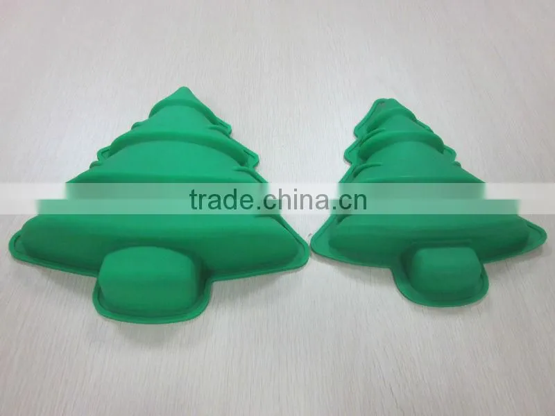 Wholesale Christmas gift - silicone christmas tree shaped cake mold