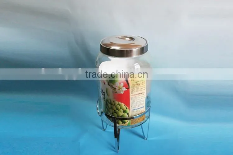 12L glass solvent dispenser with metal stand