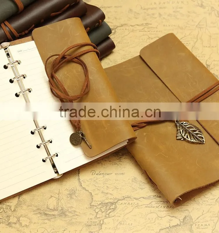 PU leather Note Book Traveler Journal designer leather journals