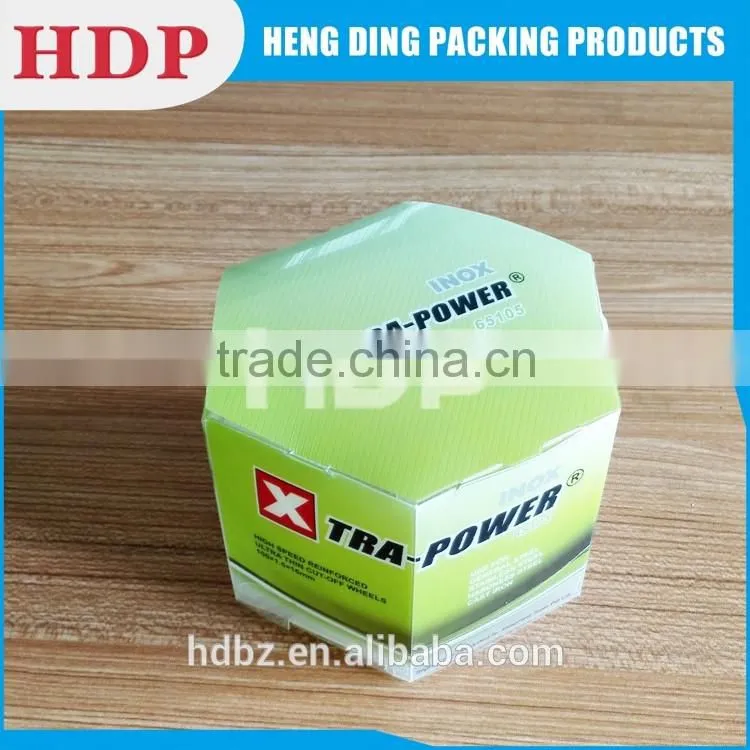 customized pvc pp pet plastic hexagon packaging box