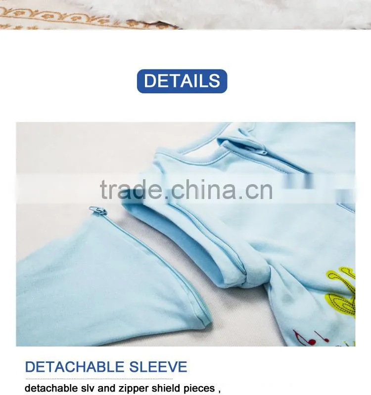 100% cotton anti kicking infant child foot sleeping bag thick filling for autumn and winter pink style