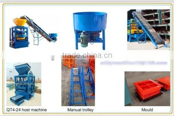 QT4-24 china concrete block making machine in zambia