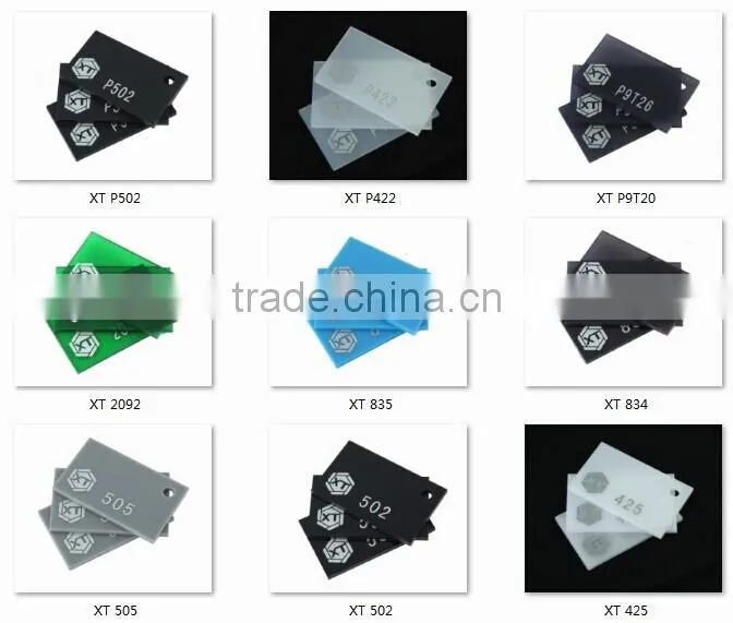 1-5mm thickness excellent silver mirror and gold mirror acrylic sheet