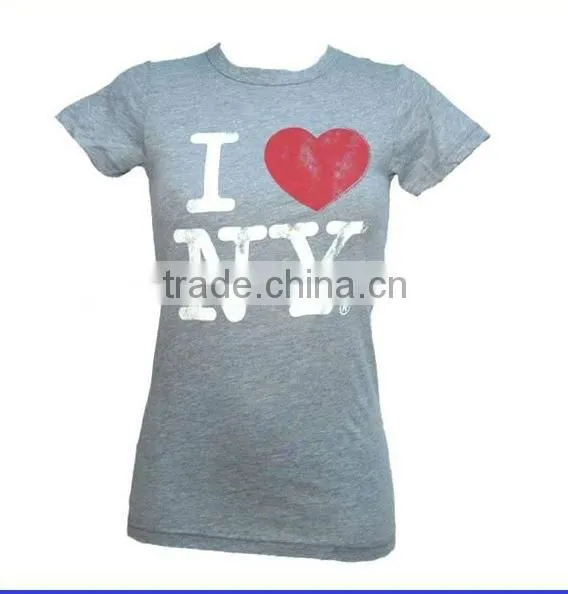 custom woman and ladies summer short sleeve white t-shirt printing