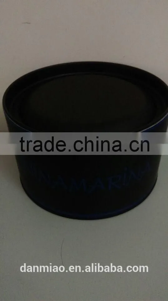Black paper cans with customized printed