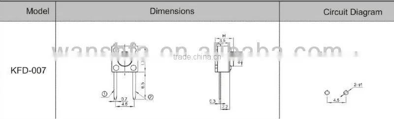 6*6 tact switch smd