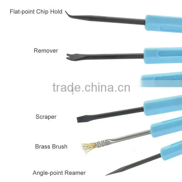 6 pcs Double-sided Blue Pack of Soldering Aid Tool