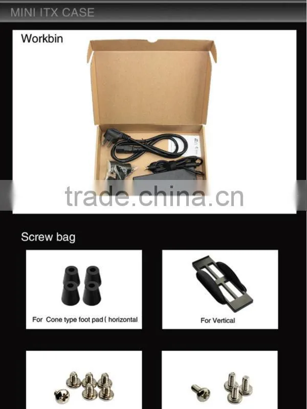 Realan slim computer htpc case E-2010