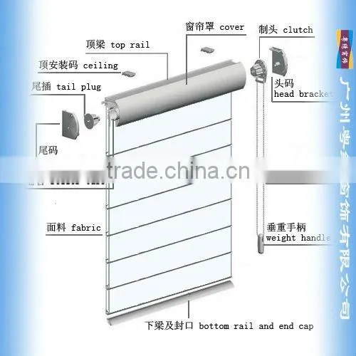Electric Verman Blinds With Remote Controller