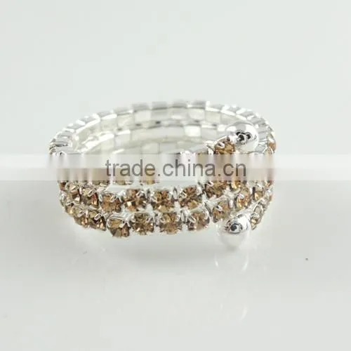 2016 Simply Design Women Rhinestone Rings Multilayer Elastic Finger Rings For Women