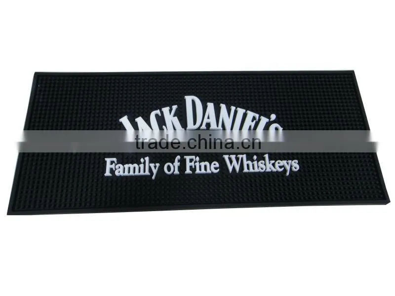 Custom pvc logo spill bar mat