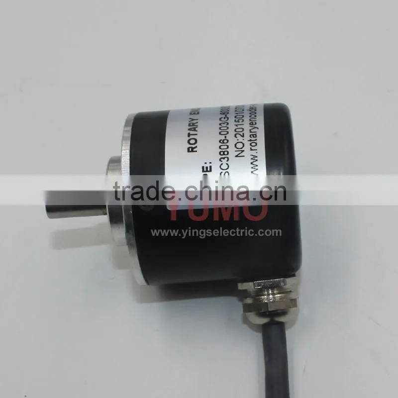YUMO ISC3806 600PPR 5V CNC system Solid shaft encoder optical price incremental rotary encoder