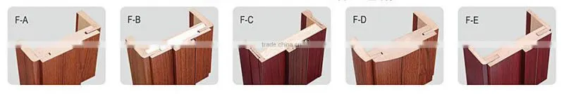 Simple style PVC wooden interior door for modern house design