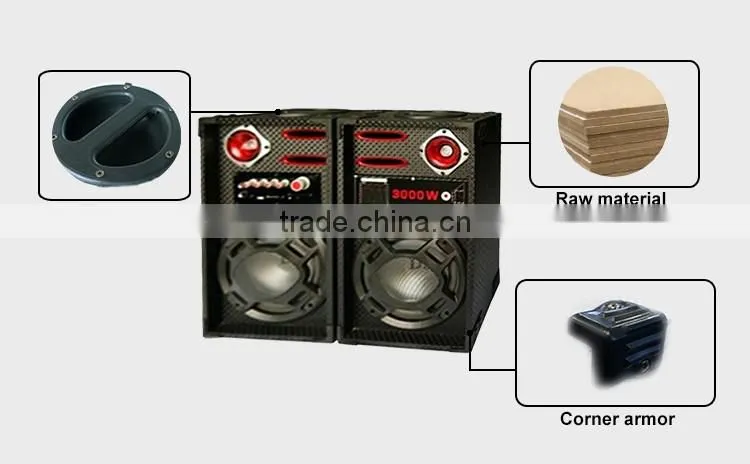 8inch Sound Bar Speaker Price Wood Dj Speaker Sound System With Light